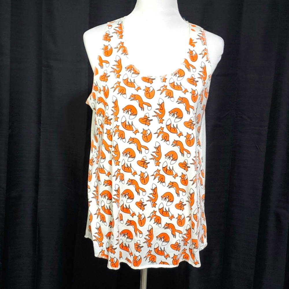 Fox Print Tank Top